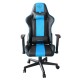 KeepOut XSPRO-RACING Silla para videojuegos universal Asiento acolchado Turquesa, Negro